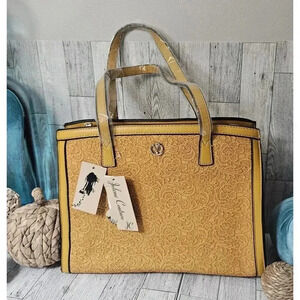 Jolene Couture Womens Purse Handbag Shoulder Bag Mustard yellow NWT